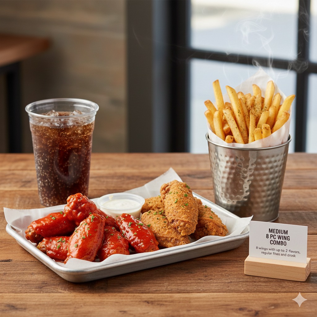 Medium 8 Pc Wing / Combo